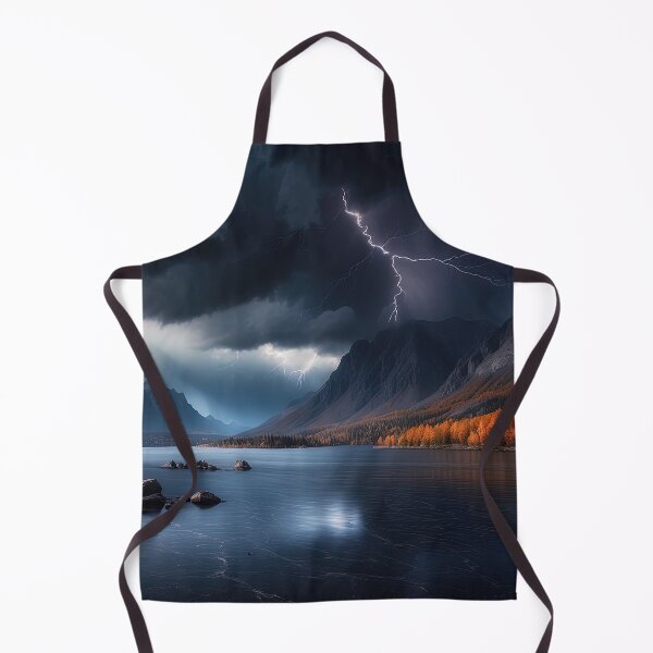 Item preview, "Stormy Mountain Reflections - Dramatic Nature Art" designed and sold by digoarpi.