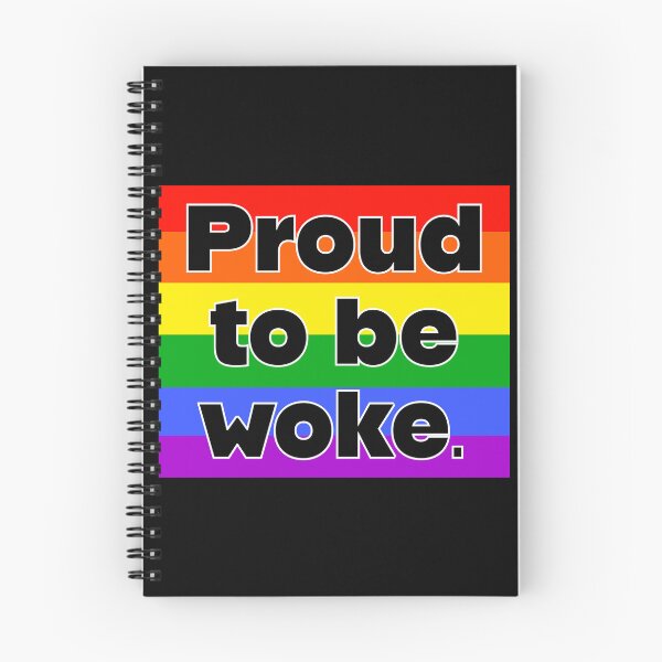 Item preview, Proud to be woke rainbow flag  designed and sold by Rachel the Artist .