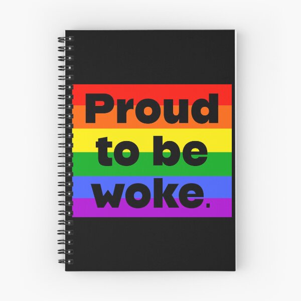 Item preview, Proud to be woke rainbow flag  designed and sold by Rachel the Artist .