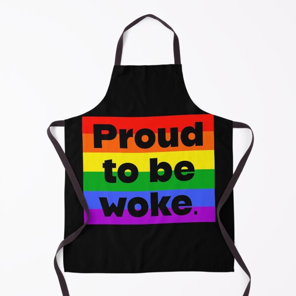 Item preview, Proud to be woke rainbow flag  designed and sold by Rachel the Artist .