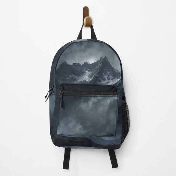 Item preview, "Stormy Mountain Peaks - Dark Sky Landscape Art" designed and sold by digoarpi.
