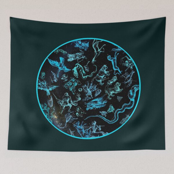 Item preview, Northern Constellations Map (blue!) designed and sold by Pablo Carlos Budassi.