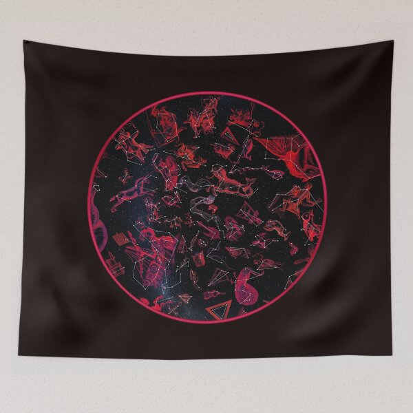 Item preview, Southern Constellations Map (Red!) designed and sold by Pablo Carlos Budassi.