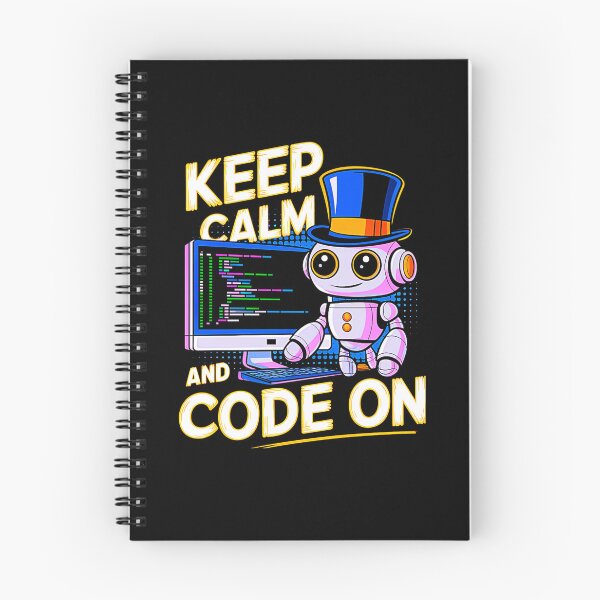 Item preview, Keep Calm And Code On Robot designed and sold by SteezeeStore.