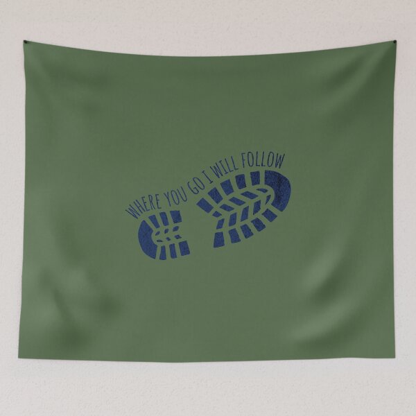 Item preview, Where You Go I Will Follow Hiking Boot Track designed and sold by quiggleton.