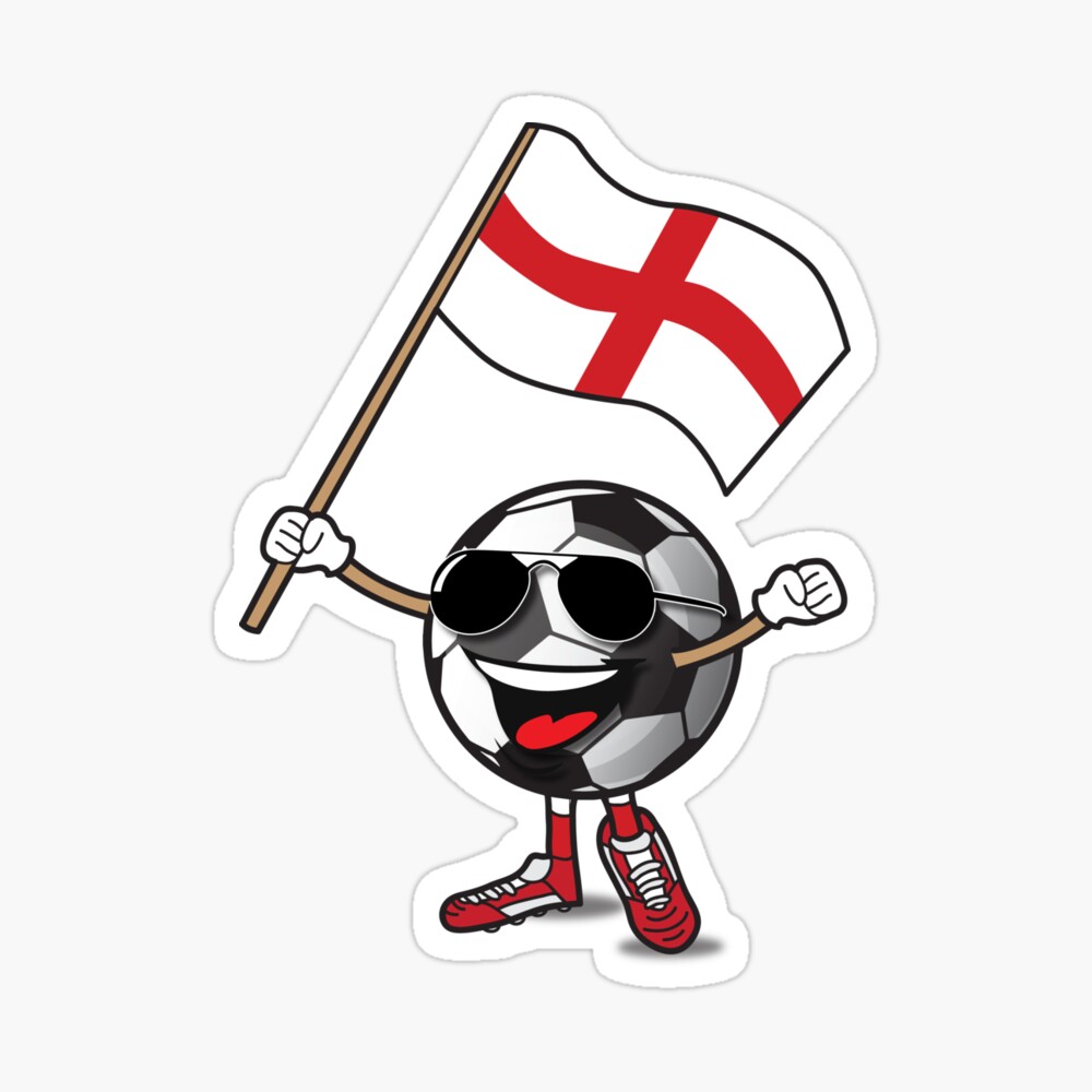 England Football Team Soccer Ball With National Flag Fan Shirt England Football Team Soccer Ball With National Flag Fan Shirt