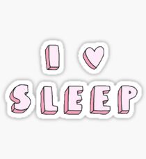 I Love Sleep Sticker Sticker