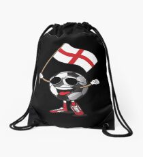 England Football Team Soccer Ball With National Flag Fan Shirt Drawstring Bag