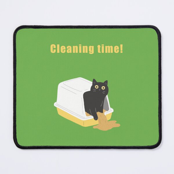 Item preview, Cat Antics Art : Cleaning time! Green version designed and sold by TheGrandLordCat.