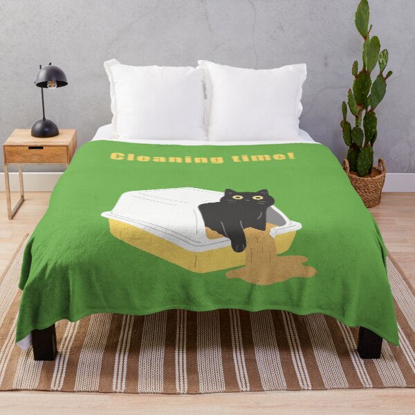 Item preview, Cat Antics Art : Cleaning time! Green version designed and sold by TheGrandLordCat.