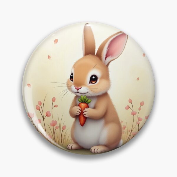 Item preview, Cute Kawaii Buny is holding a carrot designed and sold by Victoria Riabov.