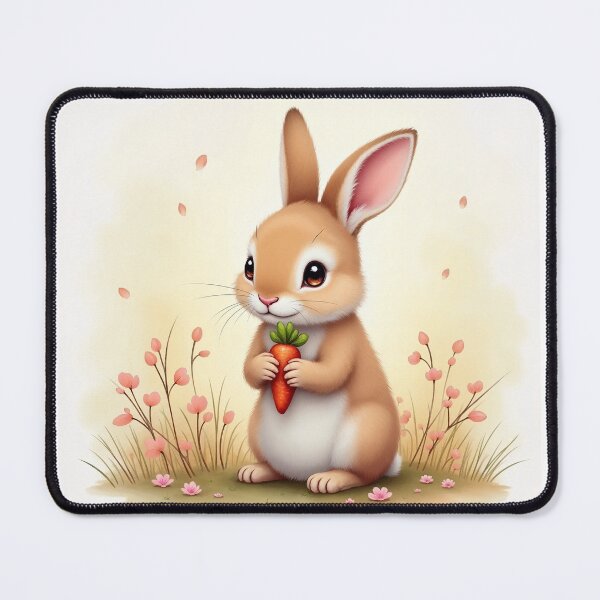 Item preview, Cute Kawaii Buny is holding a carrot designed and sold by Victoria Riabov.