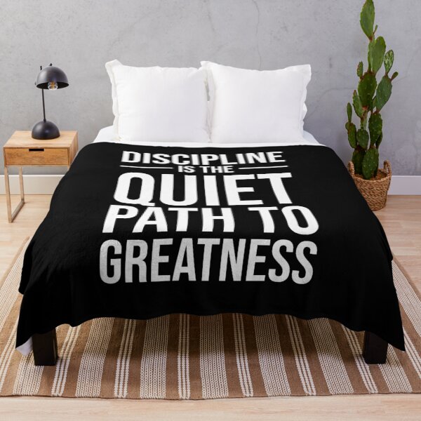 Item preview, Discipline Is Quiet Path To Greatness - Gym, Hustle, Success designed and sold by chantastical.