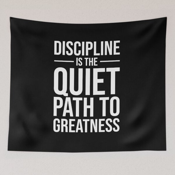 Item preview, Discipline Is Quiet Path To Greatness - Gym, Hustle, Success designed and sold by chantastical.