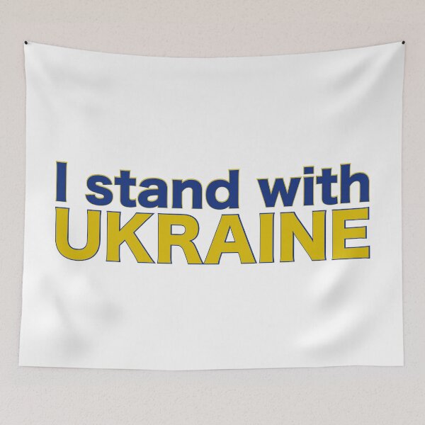 Item preview, I Stand with Ukraine, Blue and Yellow, Solidarity Design, Wear Your Support designed and sold by aadventures.
