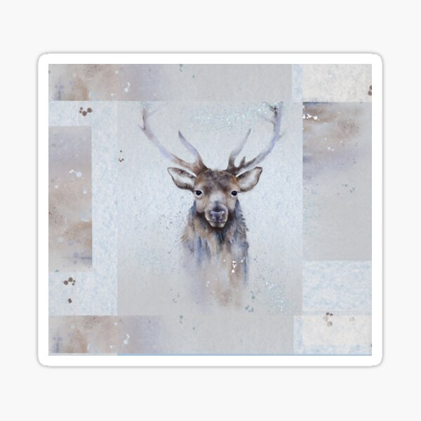 Majestic White-Tailed Buck Sticker
