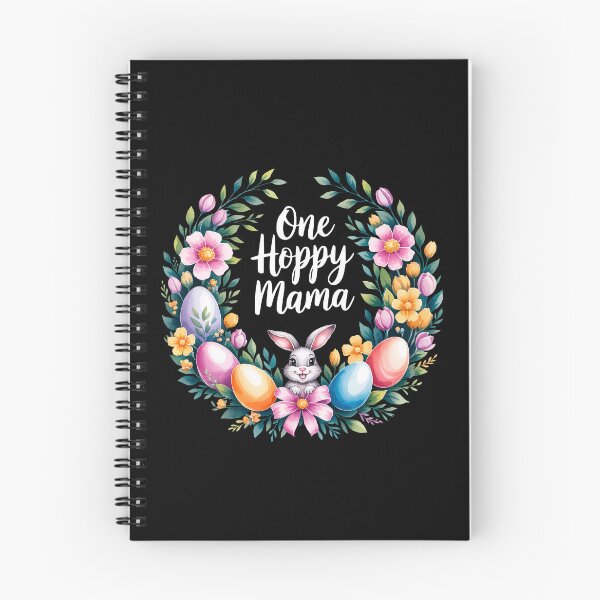 Item preview, One Hoppy Mama Easter Bunny Floral Wreath designed and sold by Betsytiptoe.