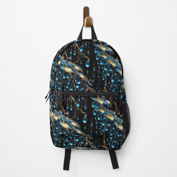 Item preview, Branches of Light – Rainfall in Blue and Gold designed and sold by Juliette Ozkalfayan.