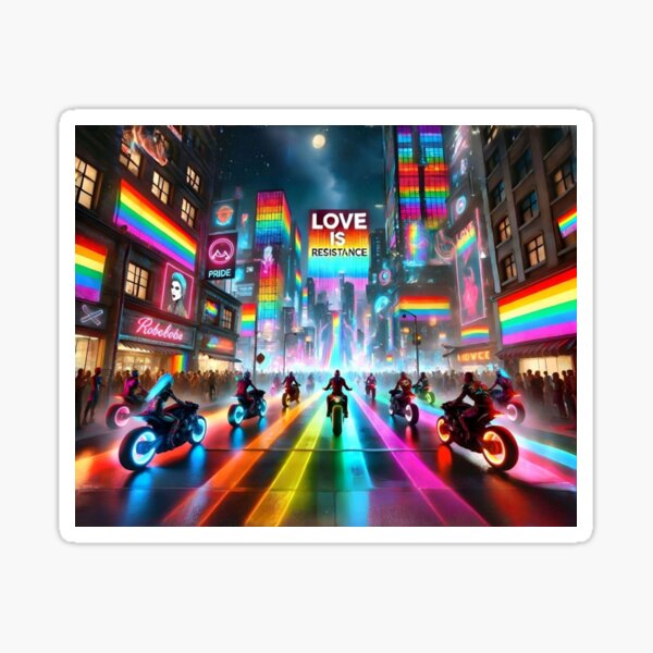 Item preview, Cyberpunk Pride Revolution designed and sold by PurrfectMess.
