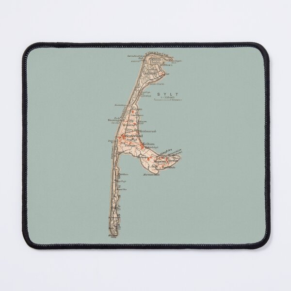 Item preview, Sylt as it was in 1911: Artwork based on an original historical island map (no AI!), Sylt-Lovers, Schleswig-Holstein designed and sold by RetroTraveller.