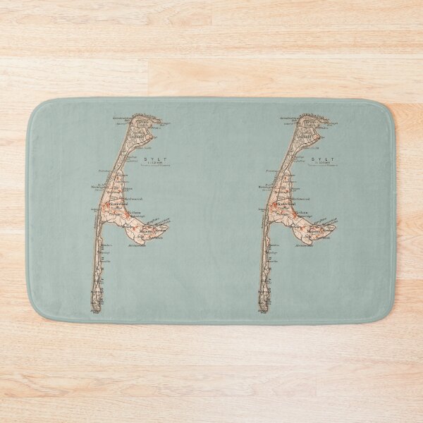 Item preview, Sylt as it was in 1911: Artwork based on an original historical island map (no AI!), Sylt-Lovers, Schleswig-Holstein designed and sold by RetroTraveller.