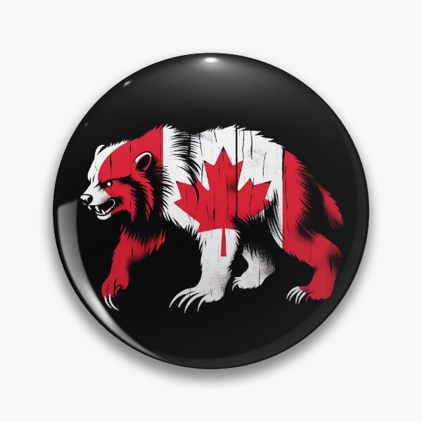 Item preview,  Maple Leaf Patriotic Wolverine Canada Flag  designed and sold by Smix Pixels.