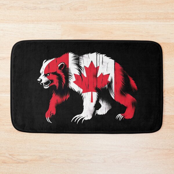 Item preview,  Maple Leaf Patriotic Wolverine Canada Flag  designed and sold by Smix Pixels.