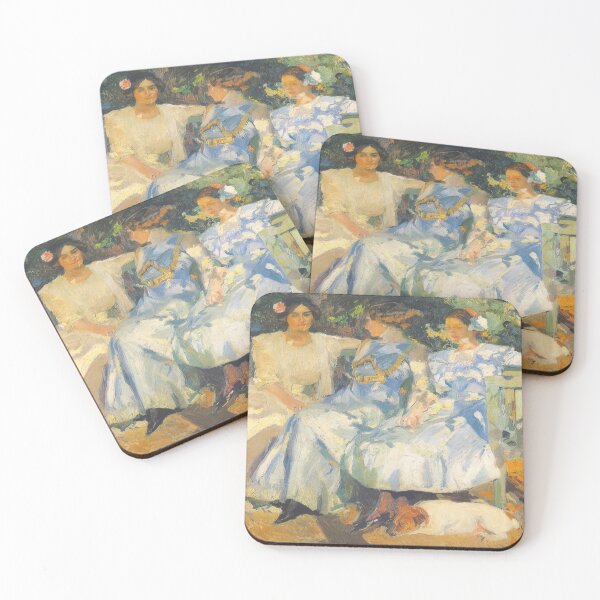 Item preview, Joaquin Sorolla My Wife And Daughters In The Garden 1910 Photographic Print designed and sold by irynaartbyim.