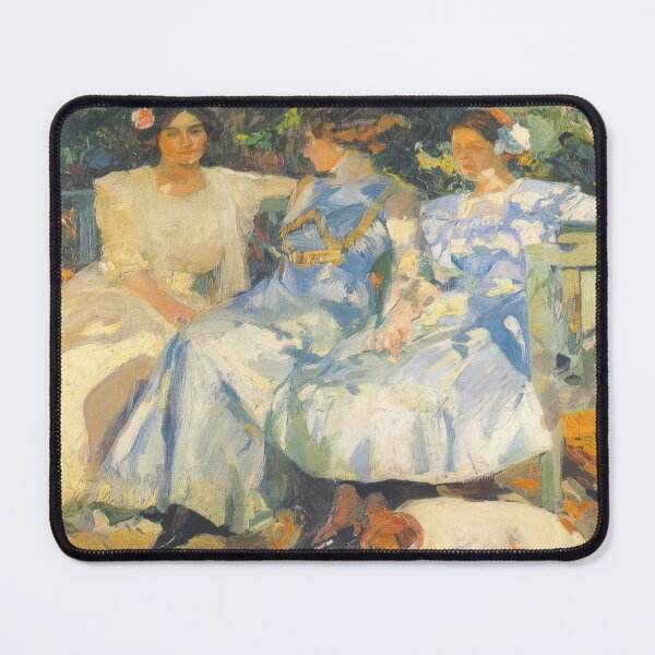 Item preview, Joaquin Sorolla My Wife And Daughters In The Garden 1910 Photographic Print designed and sold by irynaartbyim.
