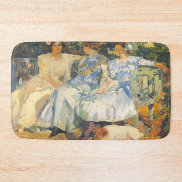 Item preview, Joaquin Sorolla My Wife And Daughters In The Garden 1910 Photographic Print designed and sold by irynaartbyim.