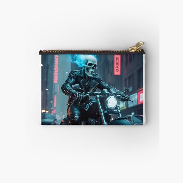Item preview, A ghostly skeleton biker designed and sold by Mo-rx.