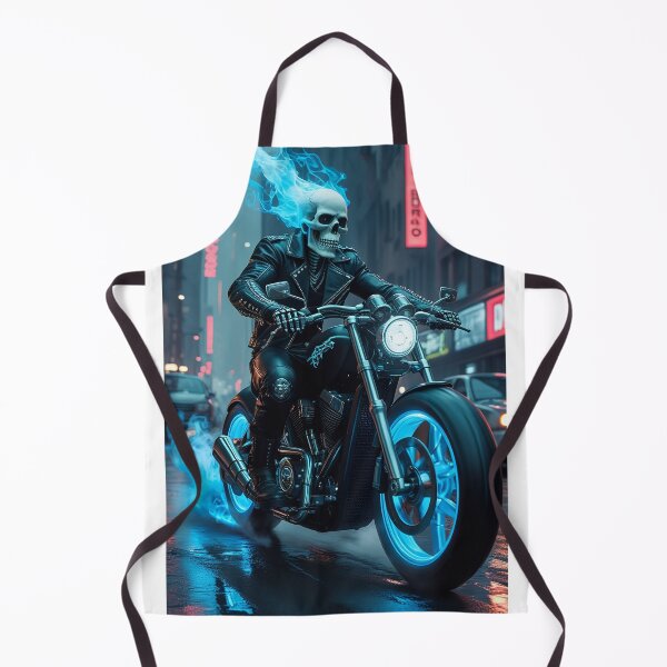 Item preview, A ghostly skeleton biker designed and sold by Mo-rx.