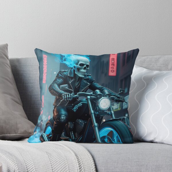 Item preview, A ghostly skeleton biker designed and sold by Mo-rx.