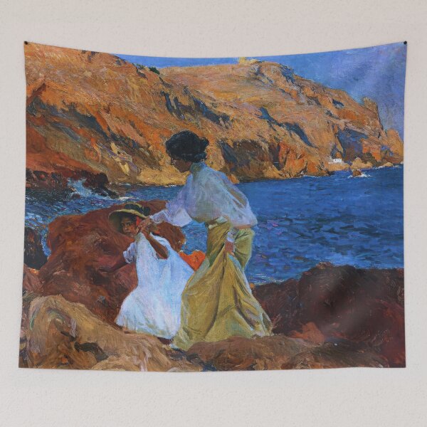 Item preview, Joaquin Sorolla Y Bastida - Clotilde And Elena On The Rocks, Javea designed and sold by irynaartbyim.