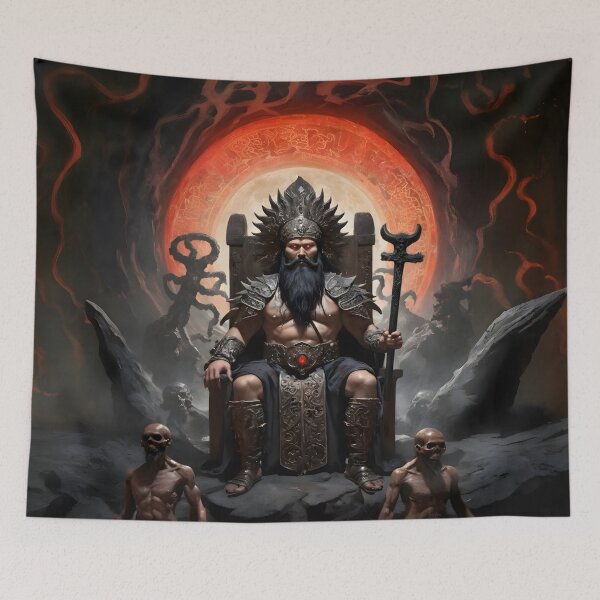 Item preview, Erlik Han - God of the Underworld in Turkic Mythology designed and sold by PrometheusStyle.