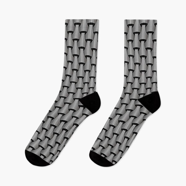 Item preview, Geometric repeating pattern of grey interwoven links. designed and sold by claireseyeview.
