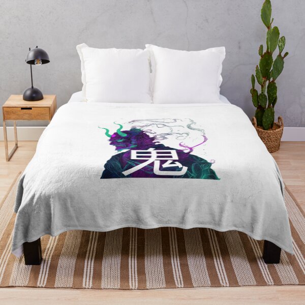 Item preview, Japanese Oni, in neon colors with the sign for demon designed and sold by Surreal-State.