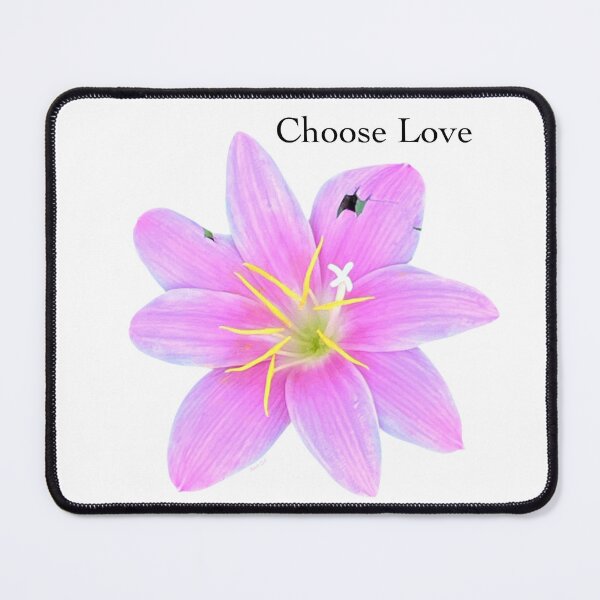 Item preview, Choose love, pink rain lily designed and sold by Josephine Ethereal.