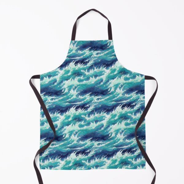 Item preview, Ocean waves pattern designed and sold by HandmadeHallucinate.
