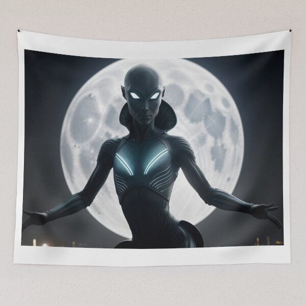 Item preview, Lunar Glow – Mysterious Alien Gaze designed and sold by highplacidity.