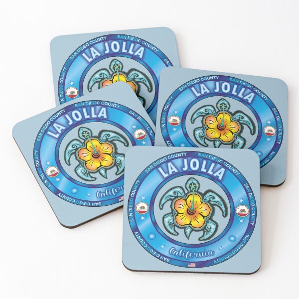 Item preview, La Jolla San Diego California sea turtle hibiscus designed and sold by studioss76.