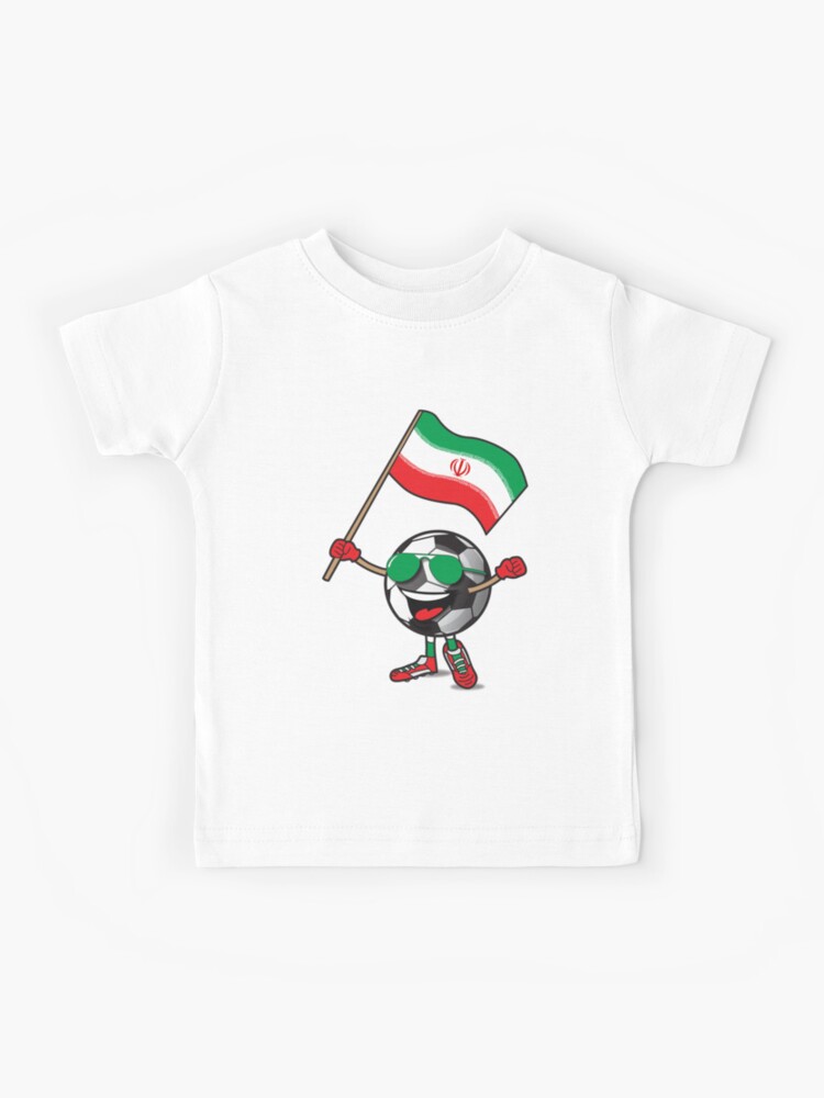 Iranian Soccer Jersey Iran Football Iran Flag Kids T-Shirt