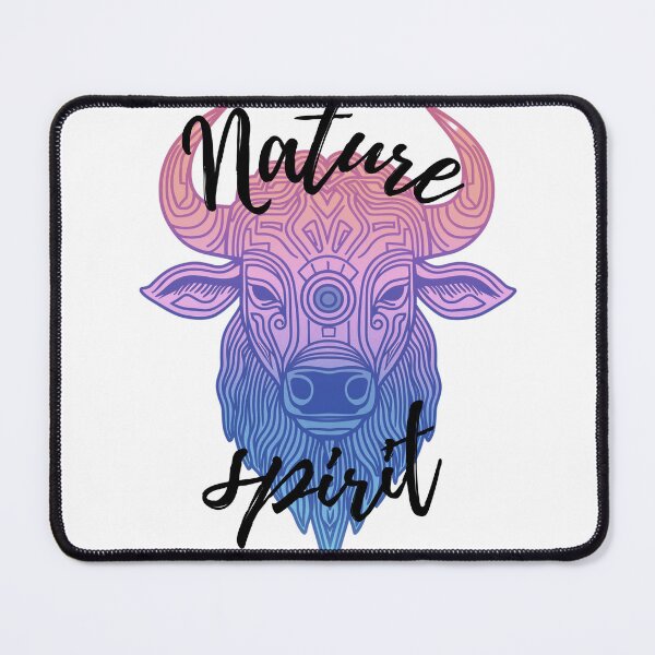 Item preview, A buffalo in tribal style, nature spirit designed and sold by Surreal-State.