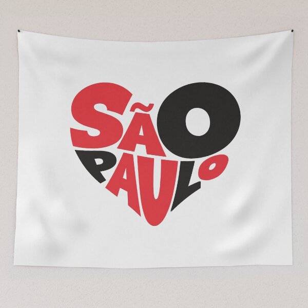 Item preview, I Love São Paulo City T-Shirt – Heart-Shaped São Paulo Flag Design designed and sold by paulo silveira.
