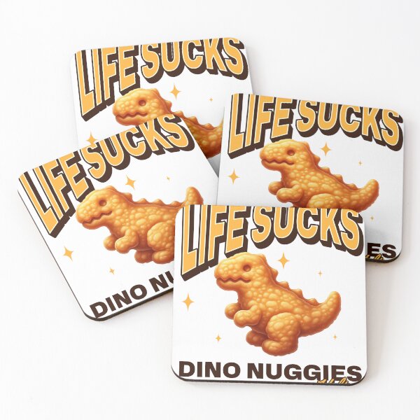 Item preview, Life Sucks Dino Nuggies Help designed and sold by Don't Sweat It Merch.