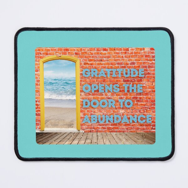 Item preview, Gratitude Opens the Door to Abundance - Inspirational Design designed and sold by LUV963.