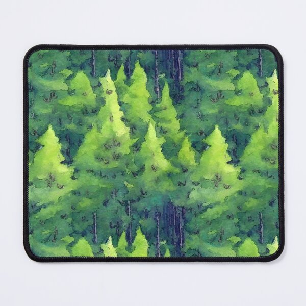 Item preview, Dense spruce forest pattern designed and sold by HandmadeHallucinate.