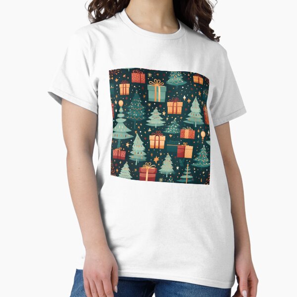 Artikel-Vorschau von Weihnachtsmuster für Geschenkpakete, designt und verkauft von Qmillartdigital.