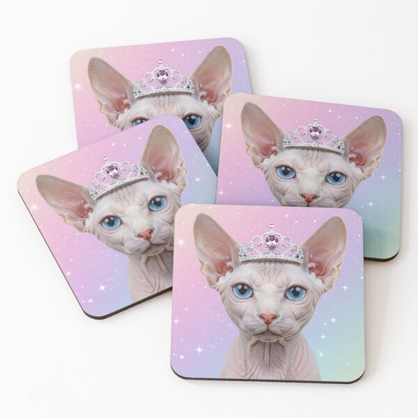 Item preview, Royal Sphynx Cat | Pastel Princess Vibes designed and sold by SeGoArtDesign.