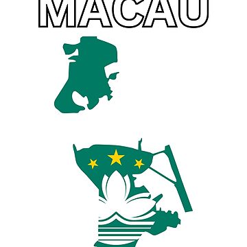 Artwork thumbnail, Macau flag map by atomstartup